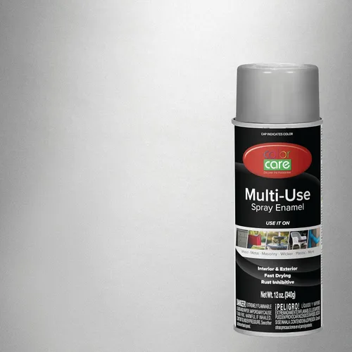 Miniatura 4 de Pintura en aerosol, 12 onzas, paquete de 6 (mezcla de colores cálidos: blanco brillante, rojo rubí, naranja, amarillo, marrón, negro brillante)