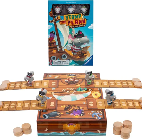 Stomp The Plank - Juego de cerebro pirata suspenso | Actividad atractiva para niños y adultos | Opción de regalo ideal | Diversión familiar
