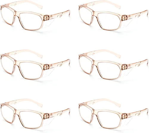 Miniatura 10 de ProtectX Elegantes gafas de seguridad antivaho y resistentes a los arañazos, gafas de protección UV, lentes de bloqueo de luz azul para hombres