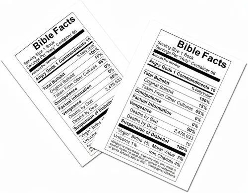 Miniatura 2 de Bible Facts - Imán para refrigerador (3 x 2 pulgadas) (1)