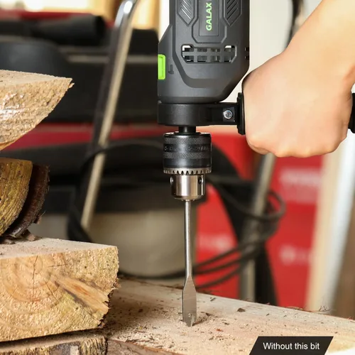 Miniatura 8 de GALAX PRO Taladro de martillo con cable de 4.5 amperios 0-3000 RPM, 5 brocas, martillo y taladro, 2 funciones en 1 con 12 velocidades variables