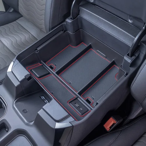 Miniatura 11 de PIMCAR Organizador de consola central para Chevy Silverado 1500/GMC Sierra 1500 2019-2022 y Silverado/Sierra 2500HD/3500HD 2020-2023 Solo asientos