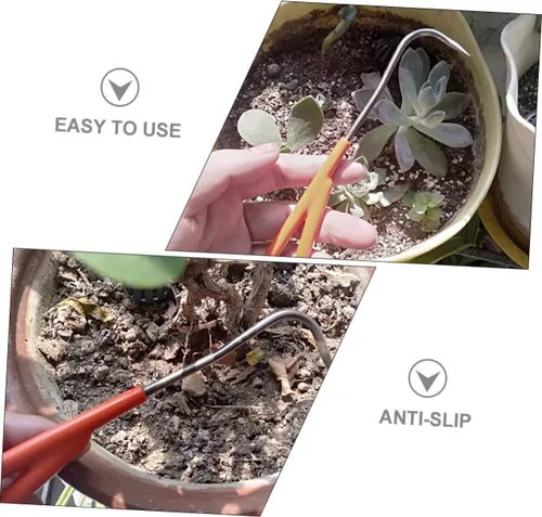 Miniatura 3 de Herramientas de Repot Herramienta de horquilla de desmalezadora de mano Herramienta de deshierbe para el hogar, herramienta de tracción Herramientas