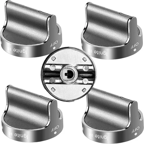 Pomos de repuesto para estufa de gas W10766544 (paquete de 5) para estufa de hidromasaje/horno WFG540H0ES0 WFG540H0ES0 WFG714HLAS0 WFG540H0AH2,