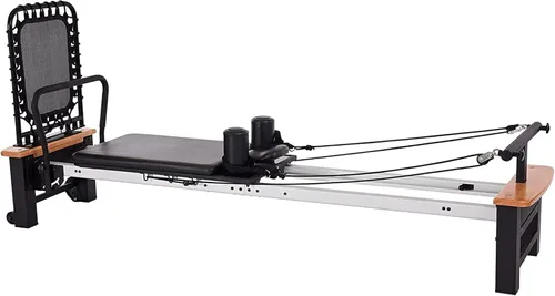Miniatura 11 de Stamina AeroPilates Pro Reformer - Máquina de entrenamiento de pilates acolchada para todo el cuerpo con rebote cardiovascular para entrenamientos