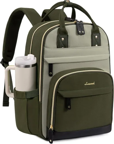 Miniatura 11 de LOVEVOOK Mochila para mujer, mochila para laptop de 15.6 pulgadas, mochilas escolares, bolsa antirrobo, bolsa antirrobo impermeable