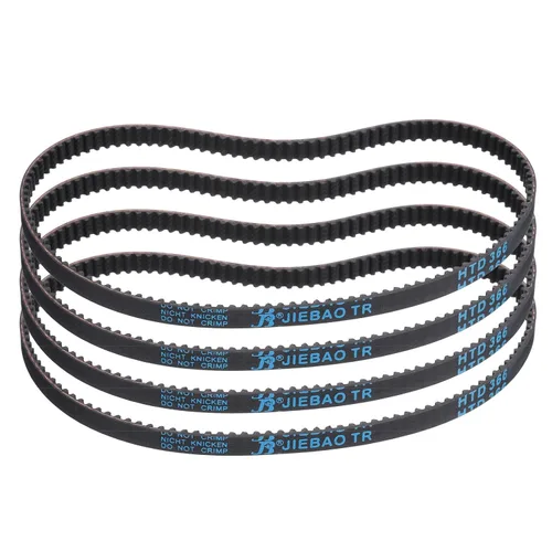 Miniatura 92 de uxcell 4pcs HTD-3M correa dentada de goma 60 dientes, 7.087 in de longitud de paso x 0.236 in de ancho x 0.094 in de altura, correa de distribución
