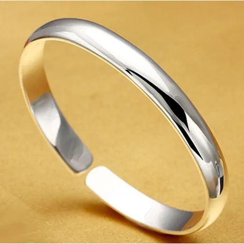 Miniatura 3 de Pulseras de plata de ley para mujer, joyería de moda, simple, ajustable, de plata 925, para mujeres, mamá, esposa, San Valentín, regalo del día