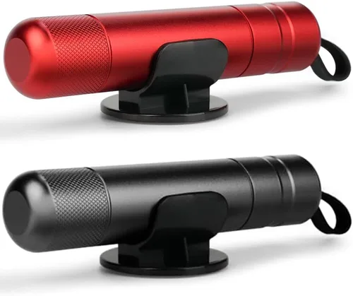 SINSEN Martillo de Seguridad para Romper Ventanas y Cortador de Cinturón de Seguridad, Herramienta de Escape de Emergencia para Auto, Herramienta de