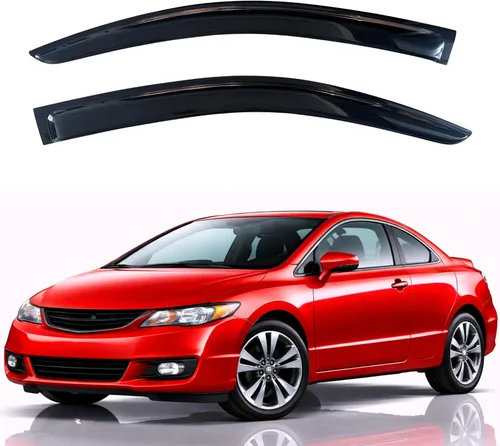 Miniatura 109 de KPY Visor de ventana compatible con Hyundai Tucson 2021-2025, 4 piezas de deflector de ventilación para ventana lateral, estilo Mugen, protector