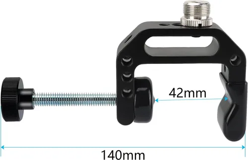 Miniatura 2 de CAMVATE Abrazadera C con rosca 5/8"-27 para micrófonos - 1189