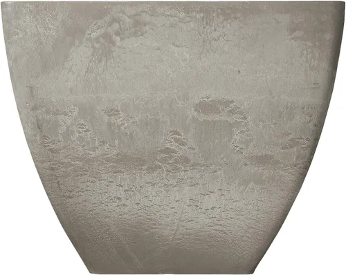 Miniatura 2 de PSW Pot Collection Maceta cuadrada compuesta de plástico, piedra y madera, de 16 x 13 pulgadas, sin orificio de drenaje (perforable), moderna maceta
