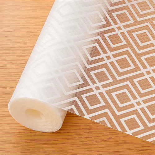 Miniatura 9 de Cooyes Revestimiento de estante para armarios de cocina, forro de cajón impermeable no adhesivo, material EVA duradero, papel de estante fácil