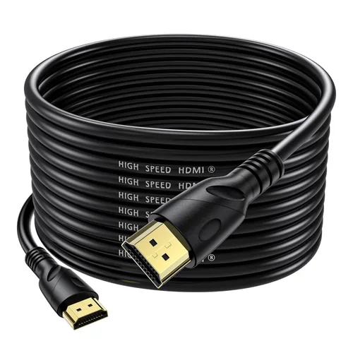 Miniatura 9 de Cable HDMI 4K de 100 pies de ultra alta velocidad HDMI 2.0 cable 4K @60Hz 18 gbps, conector chapado en oro, retorno de audio y video Ethernet