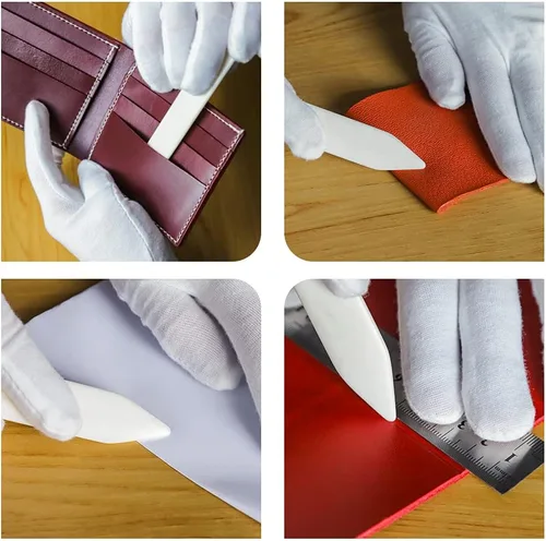 Miniatura 6 de WUTA Carpetas de hueso 100% auténticas, para manualidades, plegables, plegables, plegables, herramienta de manualidades para manualidades, pulir 1
