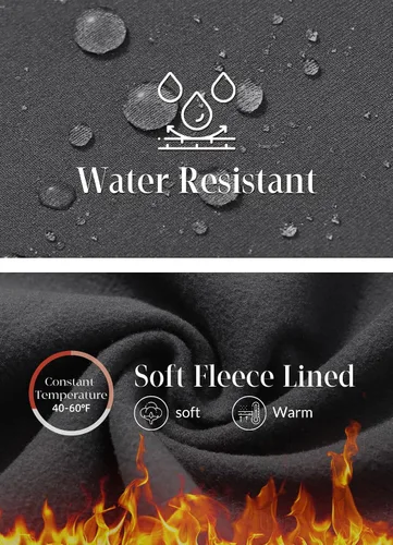Miniatura 5 de BALEAF Pantalones forrados de vellón para mujer, para invierno, térmicos, resistentes al agua, estilo leggings, cruzados, acampanados, cálidos