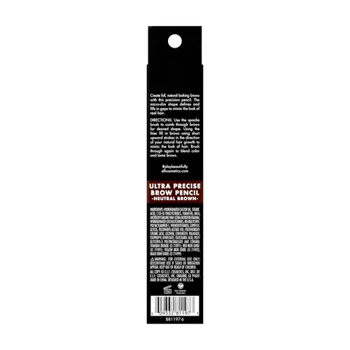 Miniatura 5 de e.l.f. Lápiz de cejas ultra preciso, cremoso, microdelgado, preciso, define, crea cejas completas de aspecto natural, domina y peina el cabello