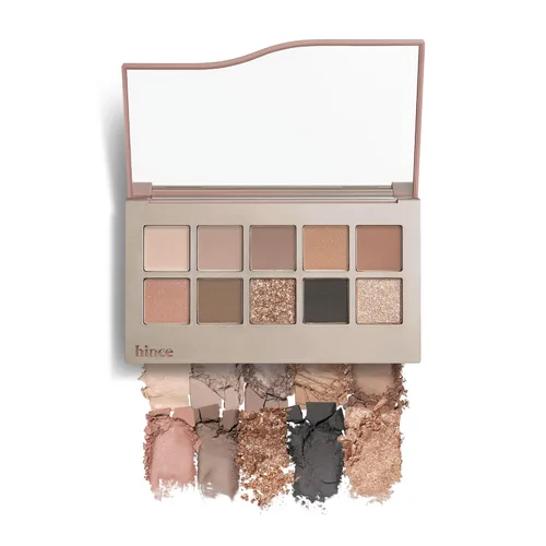 HINCE Nueva paleta de sombras de ojos de profundidad #The Narrative - Paleta de sombra de ojos de 10 colores, marrón ceniza y gris apagado,