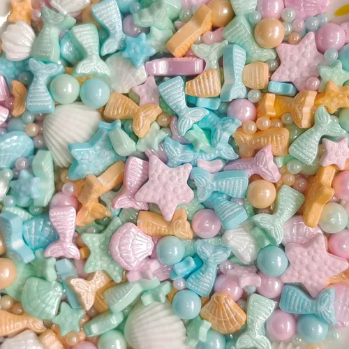 Miniatura 19 de Sentovac Gránulos comestibles de mezcla de unicornio para decorar Gránulos comestibles para cupcakes para tartas, 1 botella de 3.35 onzas / 3.35