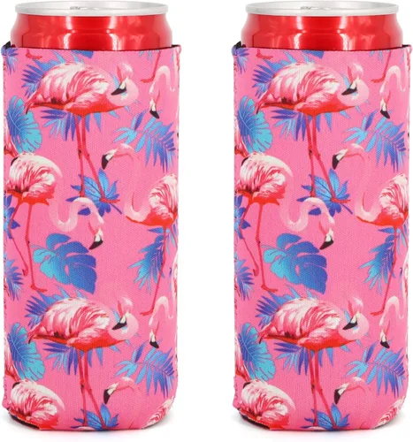 Miniatura 10 de 2 Fundas de neopreno para enfriar latas largas de cerveza, fundas para lata de cerveza plegables, fundas para enfriar latas, adecuadas para bebidas