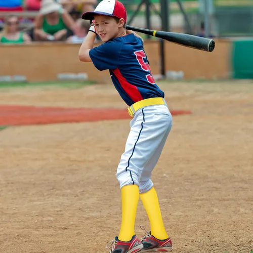 Miniatura 7 de Haysandy Juego de 3 calcetines y cinturón de béisbol o sóftbol con cinturón de sóftbol para niños, jóvenes y adultos