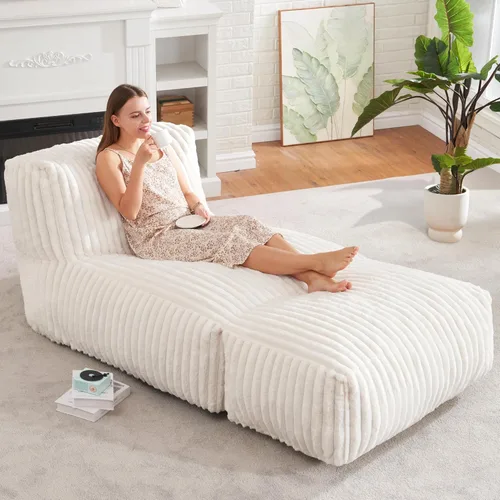 Miniatura 48 de Hobestluk Puf con espuma viscoelástica, tela de piel sintética ultrasuave, diseño ergonómico, puf pequeño, para sala de estar, dormitorio, sala