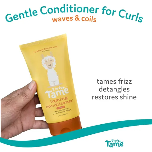 Miniatura 2 de T is for Tame - Acondicionador domesticante para niños – Acondicionador natural para cabello rizado con aceite de coco y girasol – Desenreda