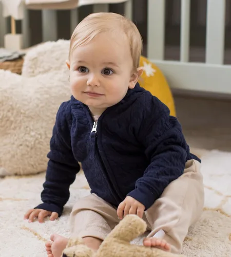 Miniatura 3 de Burt's Bees Baby Sudaderas para bebé, chaquetas ligeras con cremallera y abrigos con capucha, algodón orgánico
