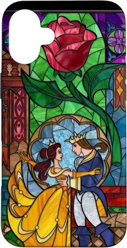 Miniatura 23 de Disney Beauty and the Beast Belle y Príncipe - Funda de vidrio manchado para iPhone 12 Pro Max