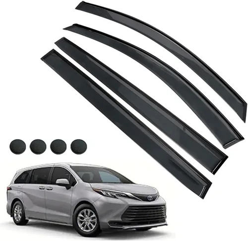 Miniatura 28 de Protectores de lluvia para Mazda 3 Hatchback 2010-2013, deflectores de ventana lateral con cinta adhesiva para Mazda 3 Hatchback, viseras de ventana
