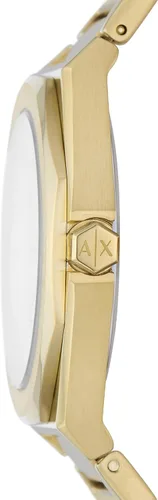 Miniatura 2 de AX Armani Exchange Reloj para mujer, reloj octogonal de tres manecillas para mujer con correa de acero inoxidable o silicona