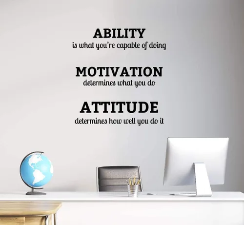 Miniatura 2 de Craftelife - Calcomanías de vinilo inspiradoras para pared, con cita de habilidad motivación, actitud, calcomanías de decoración para el hogar, 23