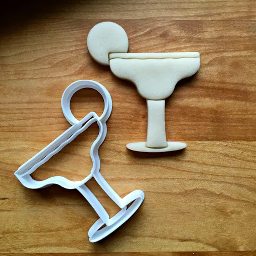 Miniatura 3 de Inc Margarita with Lime Cookie Cutter - Dishwasher Safe (2")