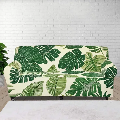 Miniatura 15 de GIFTPUZZ Funda de sofá roja navideña, protector de sofá con parte inferior elástica para sala de estar, dormitorio y decoración de oficina, elegante