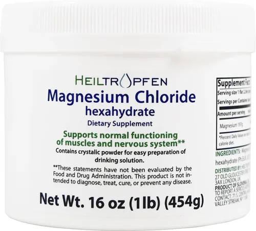 Miniatura 2 de 1 libra de cloruro de magnesio hexahidrato Ingredientes de grado farmacéutico Polvo de cristal Pure Ph. EUR., BP, USP, 100% Heiltropfen®