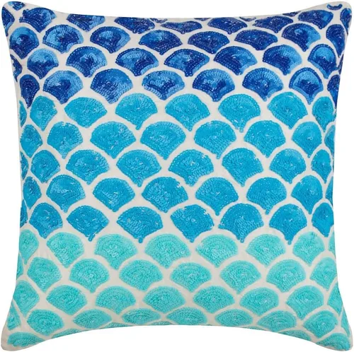 The HomeCentric Funda de almohada personalizada, fundas de almohada decorativas, 14 x 14 pulgadas (13.8 x 13.8 in), color azul, fundas de almohada