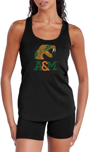 Miniatura 335 de Camiseta deportiva sin mangas oficial de NCAA Collegiate para mujer, con espalda cruzada, colección con logotipo primario