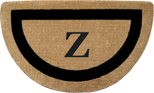 Miniatura 29 de Tapete de fibra de coco natural, para puerta de entrada, rectangular, resistente, para patio, atrapador de suciedad antideslizante, decoración