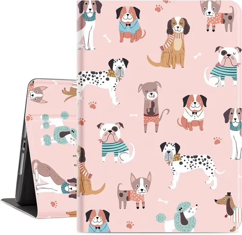 Miniatura 22 de Funda para iPad 9Th / 7Th / 8ª generación, para iPad 10.2, funda protectora a prueba de golpes, visión multiángulo, soporte ajustable, encendido