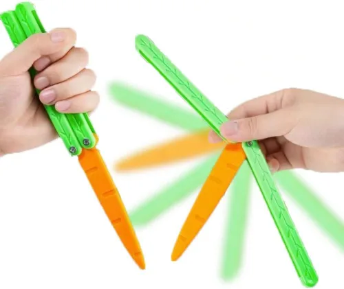 Miniatura 2 de LIYYA Cuchillo de mariposa para adultos, juguete de plástico EDC Fidget Juguetes sensoriales para aliviar la ansiedad y el estrés