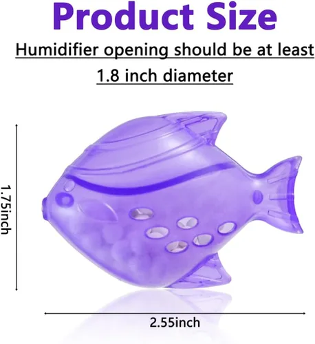 Miniatura 3 de Limpiador de tanque humidificador, 10 filtros de humidificador universales para peces compatibles con gotas, gotas, humidificadores de niebla cálida