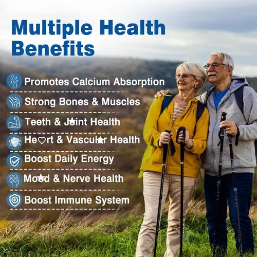 Miniatura 7 de Suplementos de Calcio a Base de Plantas 6-en-1 para Mujeres y Hombres - Calcio 600mg con D3 K2 5000 UI de Vitamina, Calcio Liposomal y de Algas