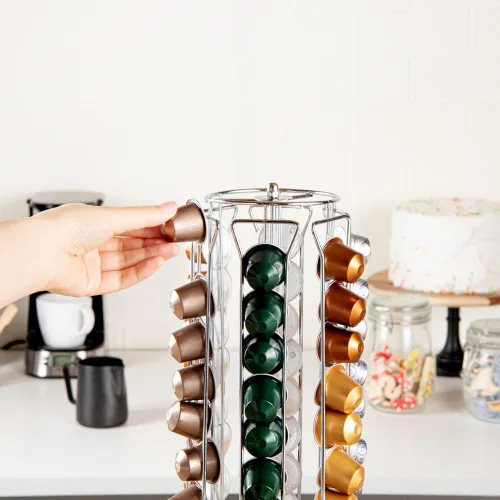 Miniatura 5 de Restaurantware Restpresso - Soporte para cápsulas de café de 5.1 x 16.3 pulgadas, 1 carrusel duradero para cápsulas, capacidad para 60 cápsulas