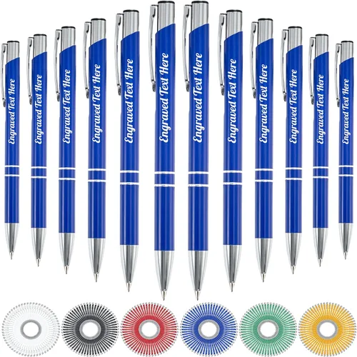 Miniatura 23 de Bolígrafos personalizados a granel con grabado sin nombre, bolígrafo de impresión personalizada, bolígrafo de metal pastel, regalo personalizado