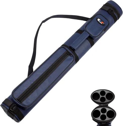 Miniatura 17 de GSE Games & Sports Expert Estuche de transporte para taco de billar duro de lujo 2x2, estuche para taco de billar, accesorios de billar