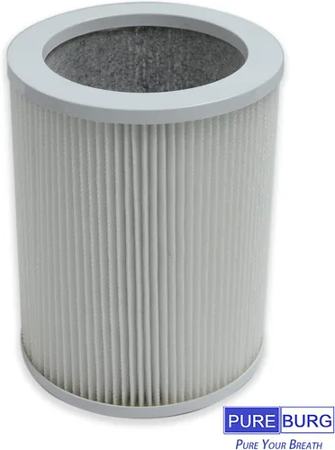 Miniatura 4 de PUREBURG H-HF450-VP - Filtro de repuesto compatible con el purificador de aire de torre cilíndrica Hunter HP450 HP450UV, H13 HEPA + 4 compuestos
