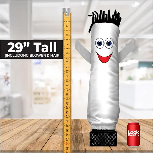 Miniatura 2 de LookOurWay Air Dancers Juego de Hombre de Tubo Inflable Mini - Tipo Inflable Ondulante Loco de 29" con Soplador para Publicidad de Escritorio