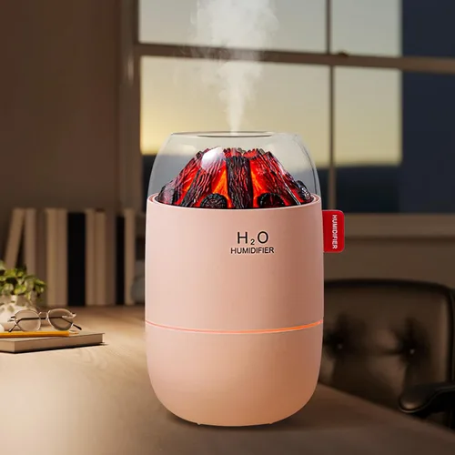 Mini humidificador portátil para escritorio, dormitorio, planta de interior, 9.5 fl oz, humidificador para oficina o habitación pequeña, alimentado