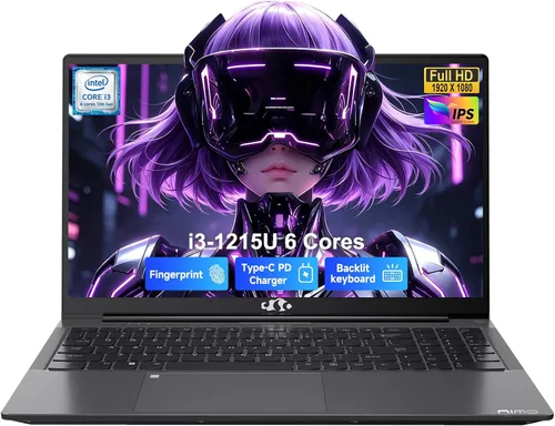 Miniatura 13 de NIMO 15.6'' IPS FHD Laptop, 16GB RAM 1TB SSD Intel i3-1215U (Beat R5-7520U, 6 Cores Up to 4.4GHz) Student Computer with 65W Fast PD, 2 Years