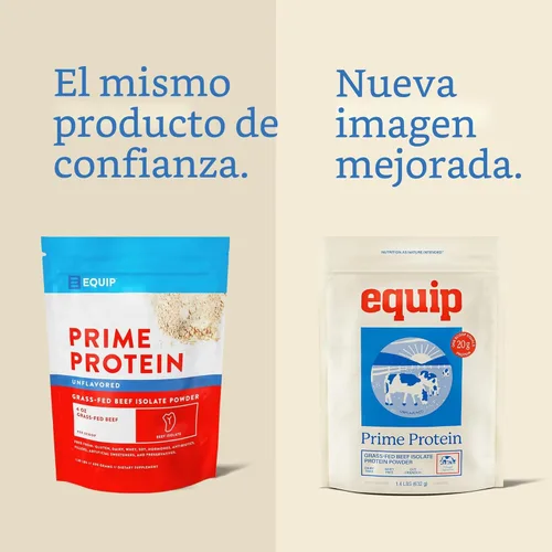 Miniatura 2 de Equip Foods - Polvo de proteína limpia de carne de res alimentada con pasto, apto para dieta carnívora, paleo y keto, sin gluten ni lácteos, 30